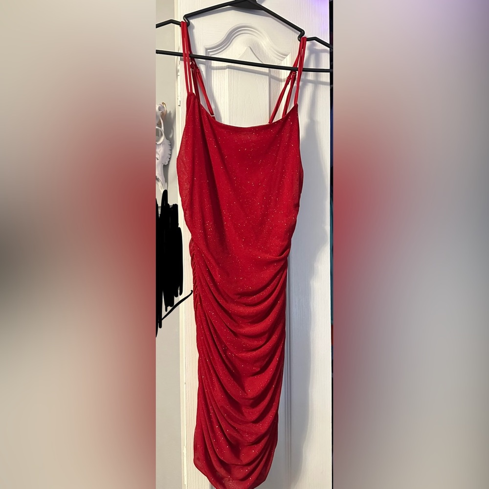 small red lucy in the sky dress